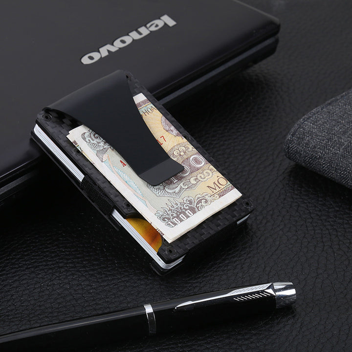 Carbon Fiber Card Holder Mini Slim Wallet