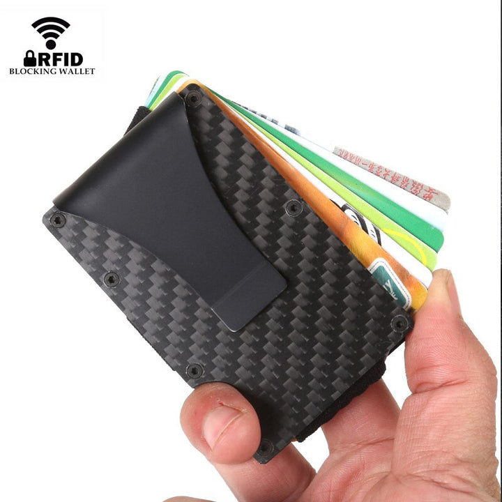 Carbon Fiber Card Holder Mini Slim Wallet